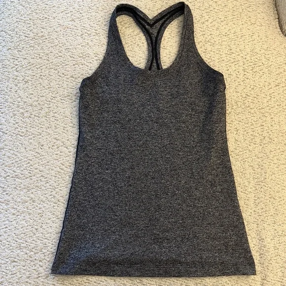 Lululemon Gray Racerback Tank Top - Picture 2 of 6